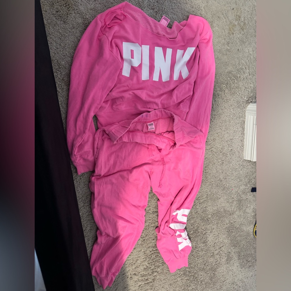 Pink sweatsuit